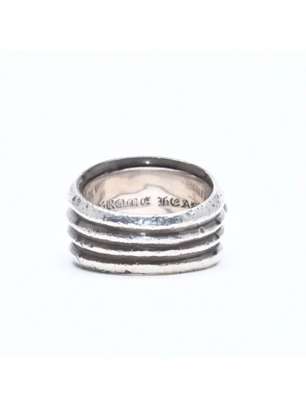 Chrome Hearts Dagger Heart Ring 925 Sterling Silver